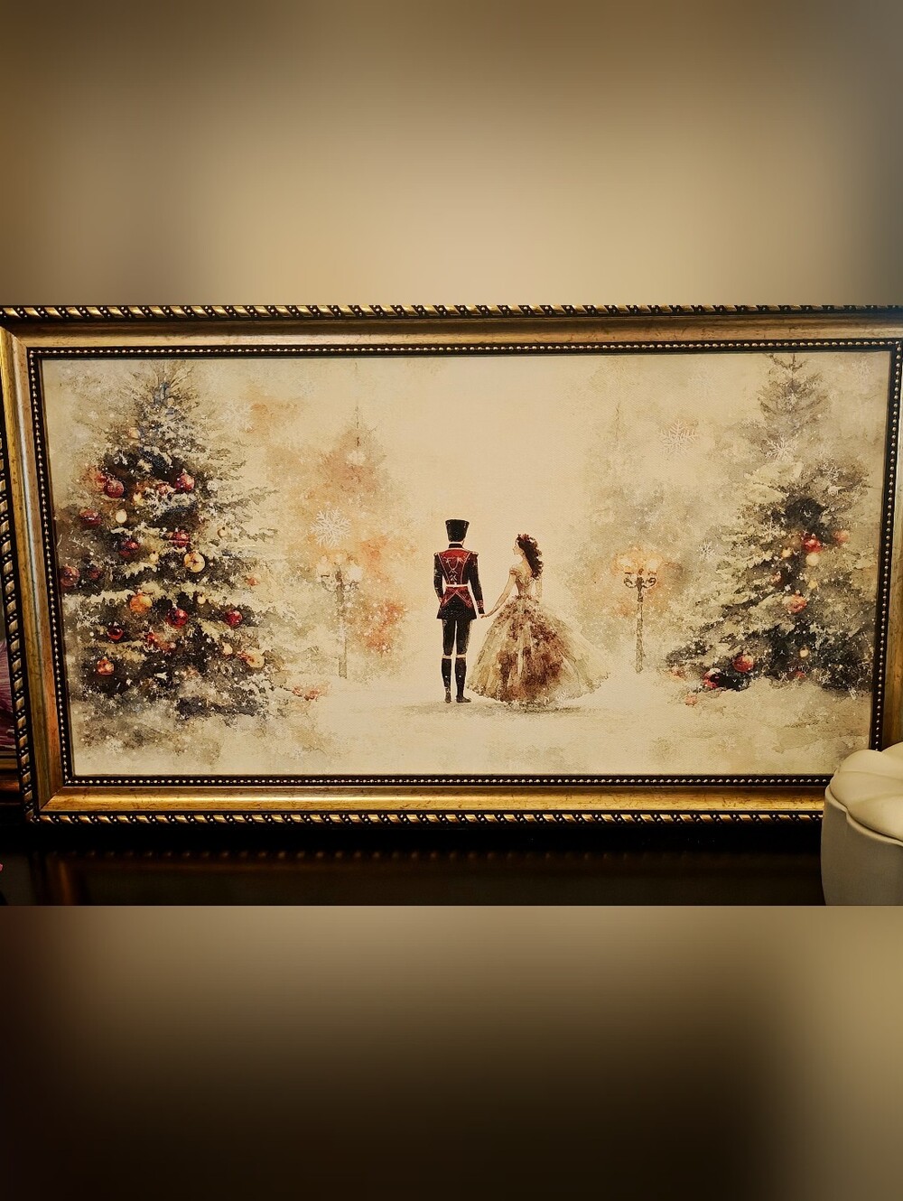 Nutcracker Ballet Winter Christmas Painting